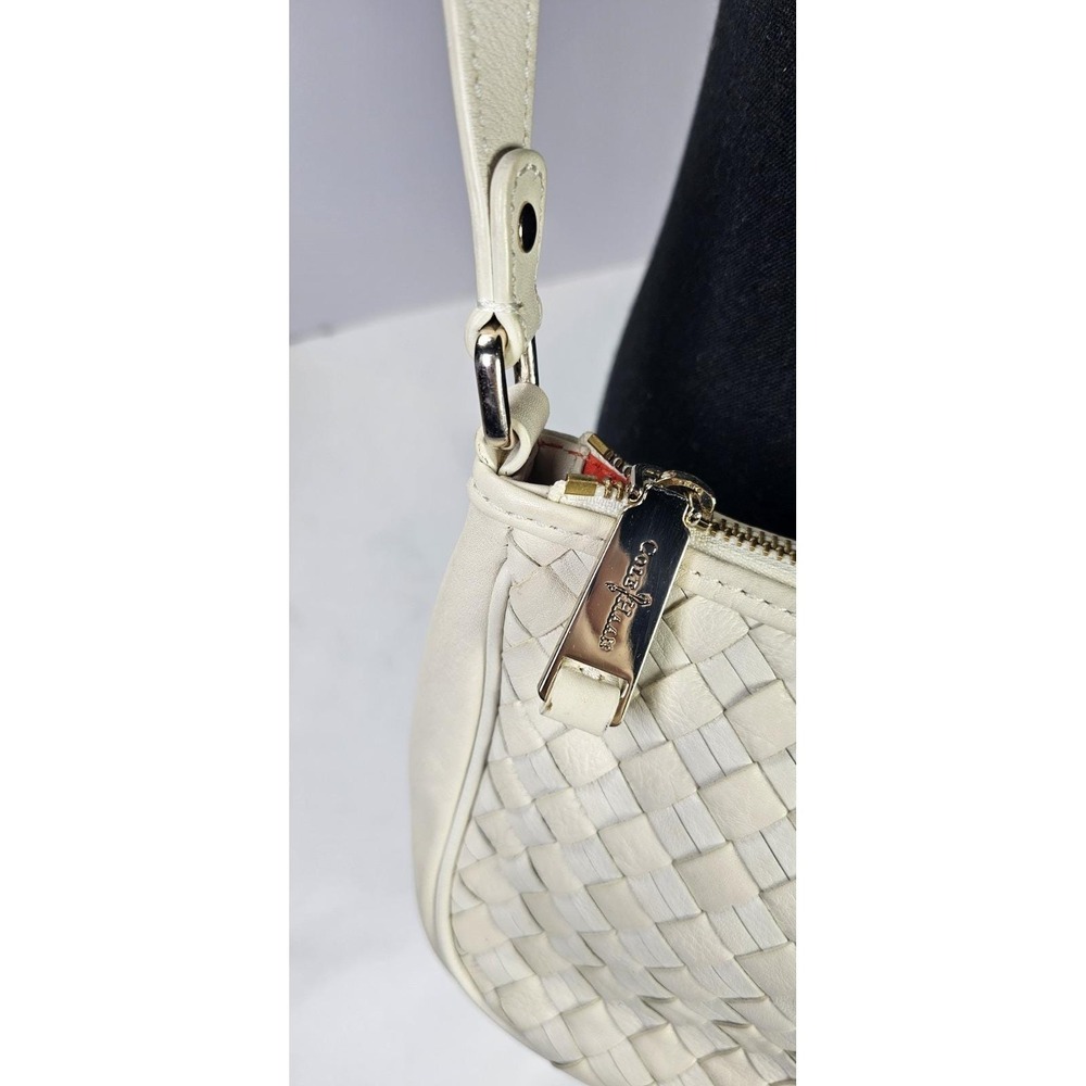 Cole Haan Ivory Woven Leather Crossbody Bag - Picture 3 of 9